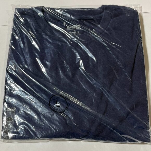 New with Tags CSG Hometown Basic T-Shirt in Navy and Olive Size Large - Picture 3 of 6